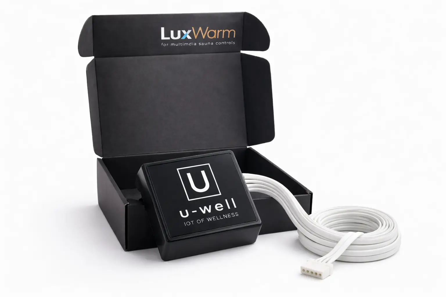 U-WELL LuxWarm Wi-Fi modul – intelligens távvezérlés szaunákhoz